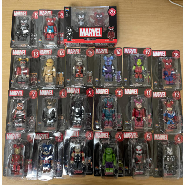 MARVEL Happyくじ BE@RBRICK ベアブリック賞 21個-