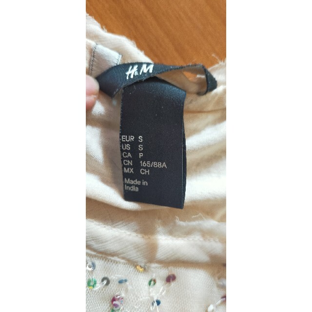 H&H(エイチアンドエイチ)のTシャツ スパンコール Ｈ＆Ｍ  レディースのトップス(Tシャツ(半袖/袖なし))の商品写真