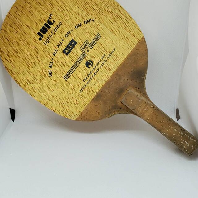 上等 JUIC(ジュウイック) 卓球 ラケット ライトカーボ(LIGHT CARBO) 反転式 ペンホルダーラケット 角型 163×134×6.0