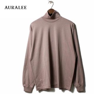 コモリ(COMOLI)の値下げ！【新品同様】オーラリー AURALEE ハイネックタートルネックロンT (Tシャツ/カットソー(七分/長袖))