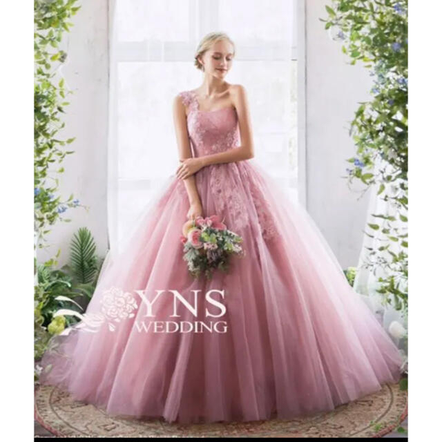 YNS カラードレス　結婚式　花嫁 レディースのフォーマル/ドレス(ウェディングドレス)の商品写真