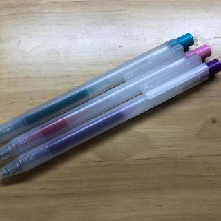 ムジルシリョウヒン(MUJI (無印良品))の無印良品 ゲルインキボールペンノック式 0.5mm 紫 さくら あさぎ (ペン/マーカー)