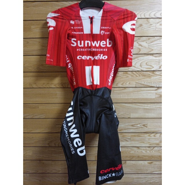 希少　支給品sunweb サンウェブ　半袖ワンピース　サイクルジャージ　自転車