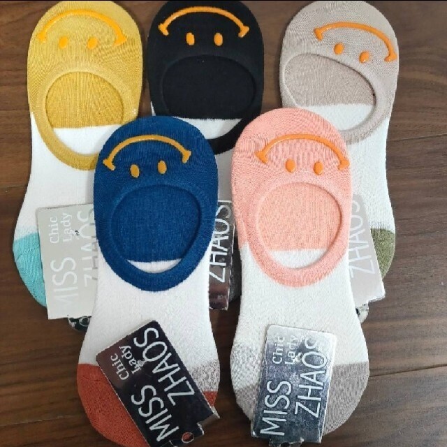 ☺かわいい にこちゃん靴下 レディース 人気  韓国 5足セット レディースのレッグウェア(ソックス)の商品写真
