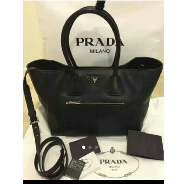 通勤PRADA プラダ 2WAY 新品 レザー トートバッグ 半額以下