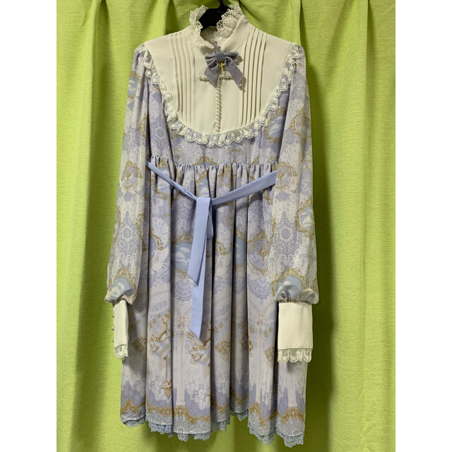 Angelic Pretty Celestial ワンピース 紺 ワンピース ひざ丈ワンピース