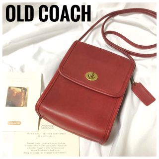 OLDCOACH　オールドコーチ　ショルダーバッグ　レザー　レッド 9893