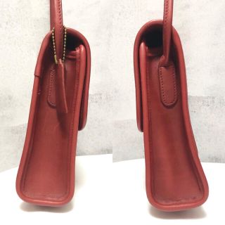 極美品⭐️製⭐️オールドコーチ スクーターバッグ ミニショルダーバッグ 赤