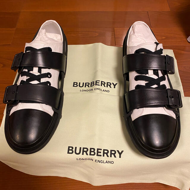 BURBERRY(バーバリー)のBURBERRY   靴　コットンandレザー　ウェッブスニーカー メンズの靴/シューズ(スニーカー)の商品写真