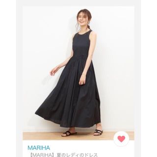 トゥモローランド(TOMORROWLAND)のオトナMUSE7月号掲載☆新品☆マリハ　MARIHA マキシワンピース　38 黒(ロングワンピース/マキシワンピース)