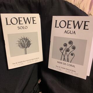 ロエベ(LOEWE)のロエベ♡サンプル香水　agua  SOLO 二種類セット(香水(女性用))