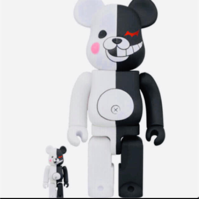 BE@RBRICK モノクマ ラバーコート&フロッキー 100% & 400%メディコムトイ