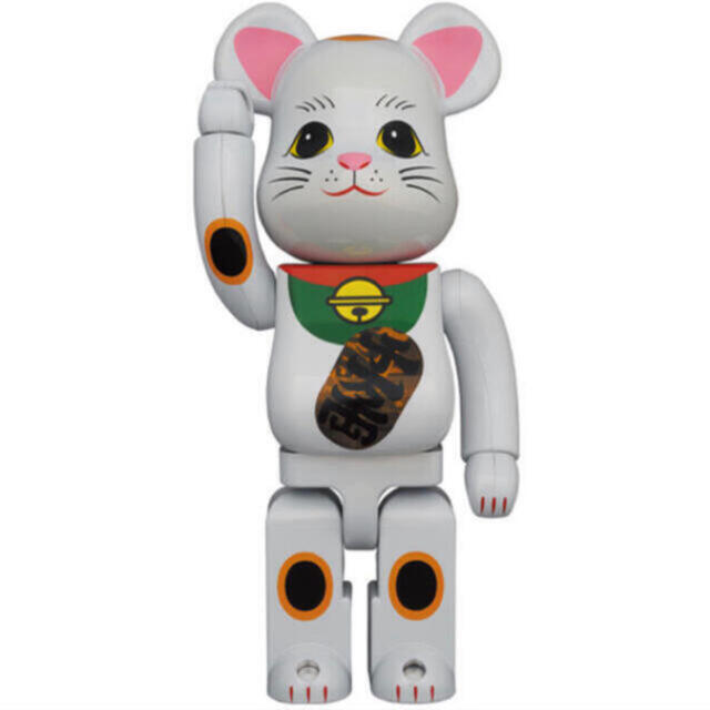 フィギュアBE@RBRICK 招き猫 黒メッキ 発光 400％　2体セット