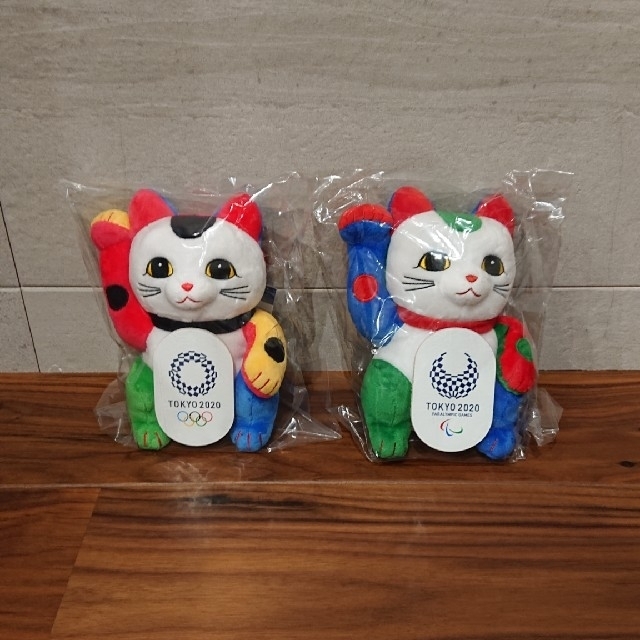 《新品未開封》東京2020 オリンピック パラリンピック  招き猫2種