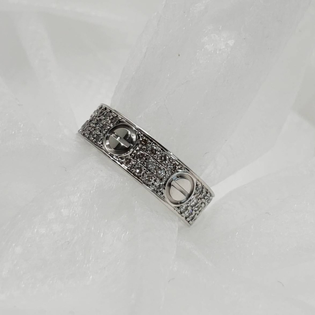 Cartier カルティエ ラブリング WG ダイヤモンド リング - リング(指輪)