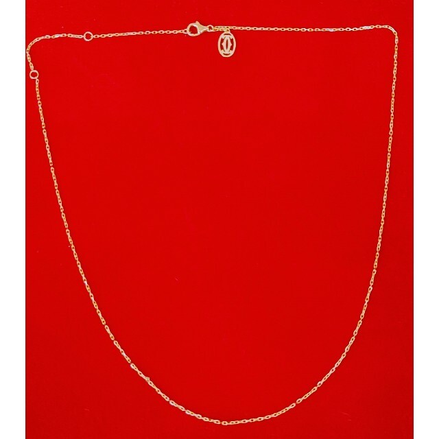 Cartier(カルティエ)の希少　カルティエ　ネックレス　チェーン　トップ　セット　イエローゴールド　未使用 レディースのアクセサリー(ネックレス)の商品写真