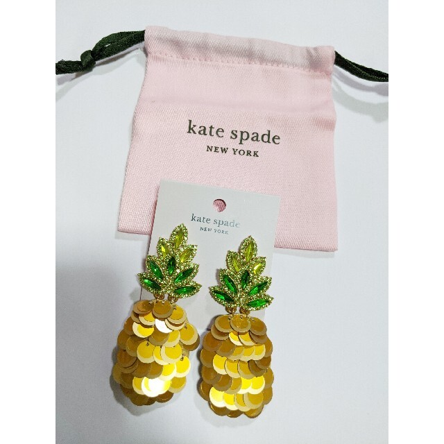 【新品】kate spade ケイトスペード ピアス パイナップル タグ付未使用