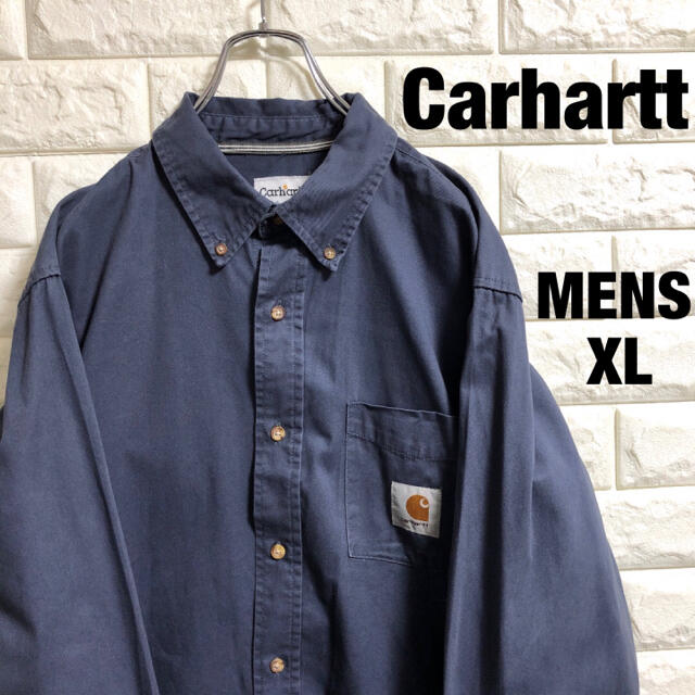 carhartt(カーハート)のカーハート  ワークシャツ　長袖シャツ　メンズXLサイズ相当 メンズのトップス(シャツ)の商品写真
