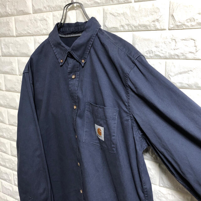 carhartt(カーハート)のカーハート  ワークシャツ　長袖シャツ　メンズXLサイズ相当 メンズのトップス(シャツ)の商品写真