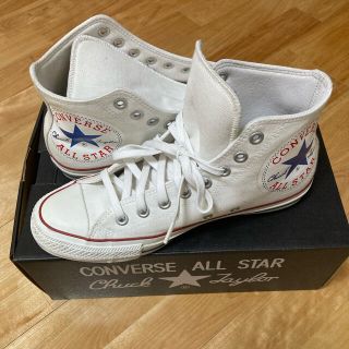 コンバース(CONVERSE)のオールスター ヒュージパッチHI 白 26.5cm でかパッチ(スニーカー)