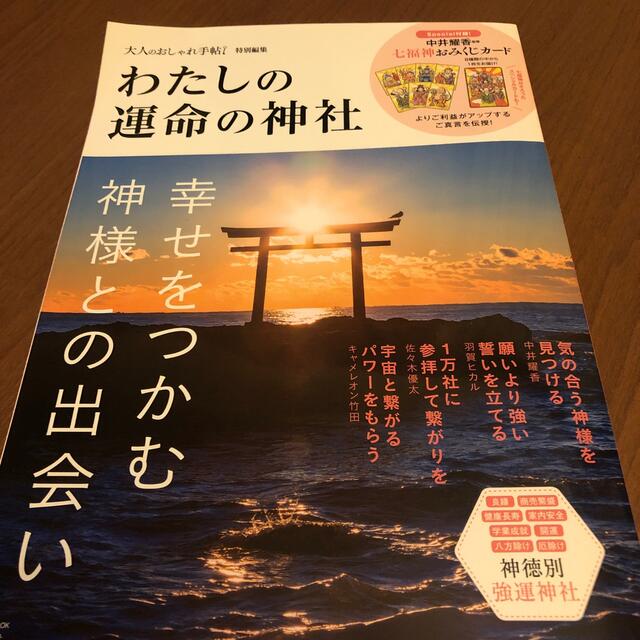 宝島社(タカラジマシャ)のわたしの運命の神社　（付録なし）　大人のおしゃれ手帖　特別編集 エンタメ/ホビーの本(人文/社会)の商品写真