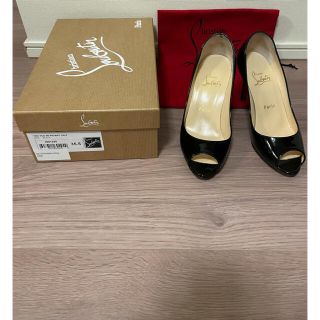 クリスチャンルブタン(Christian Louboutin)のセール☆1回短時間使用☆クリスチャンルブタン　定番オープントゥパテント(ハイヒール/パンプス)