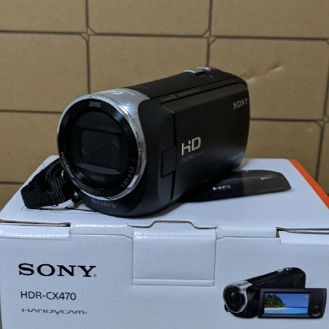 SONY(ソニー)の【超美品】SONY HDR-CX470 (B)　ソニー スマホ/家電/カメラのカメラ(ビデオカメラ)の商品写真