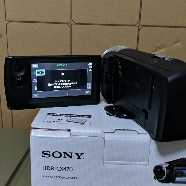 SONY(ソニー)の【超美品】SONY HDR-CX470 (B)　ソニー スマホ/家電/カメラのカメラ(ビデオカメラ)の商品写真