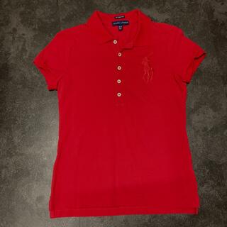ラルフローレン(Ralph Lauren)のラルフローレンポロシャツ　レディース　赤　XS スキニーポロ　ビッグポニー(ポロシャツ)