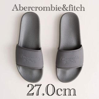 アバクロンビーアンドフィッチ(Abercrombie&Fitch)の新品★ Abercrombie＆Fitch ロゴ スライド サンダル 27cm(ビーチサンダル)