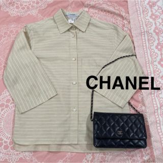 シャネル(CHANEL)の国内正規　CHANEL シャツ　ブラウス　38サイズ　ジャケット　ベージュ　(シャツ/ブラウス(長袖/七分))