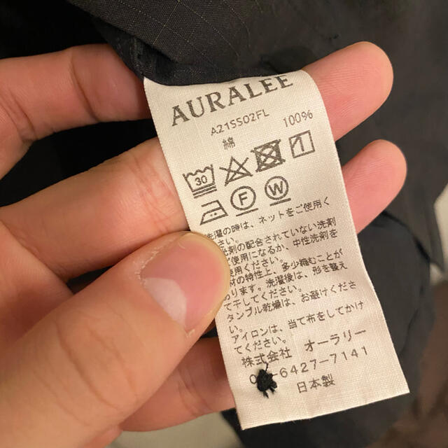 COMOLI - AURALEE 21SS WASHED FINX SLEEVED SHIRTSの通販 by はひふへほ's shop｜コモリならラクマ 人気最新品