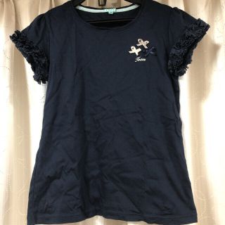 トッカ(TOCCA)のお値下げしました！TOCCAバンビーニ　リボントップスネイビー140(Tシャツ/カットソー)