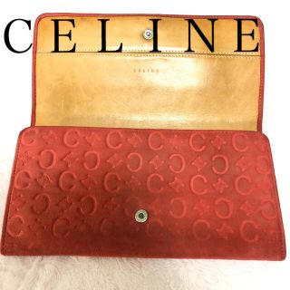 セリーヌ(celine)の人気良品【CELINE】正規品♦︎セリーヌ♦︎長財布 マカダム総柄型押スウェード(財布)