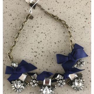 ランバンオンブルー(LANVIN en Bleu)のランバンオンブルー　ビジューリボンネックレス　サマンサティアラ　ジルスチュアート(ネックレス)