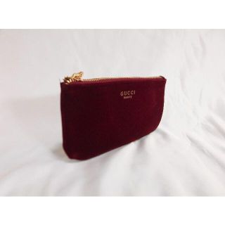 グッチ(Gucci)の【新品未使用】グッチ GUCCI ポーチ/携帯ケース ノベルティ ワイン(ポーチ)