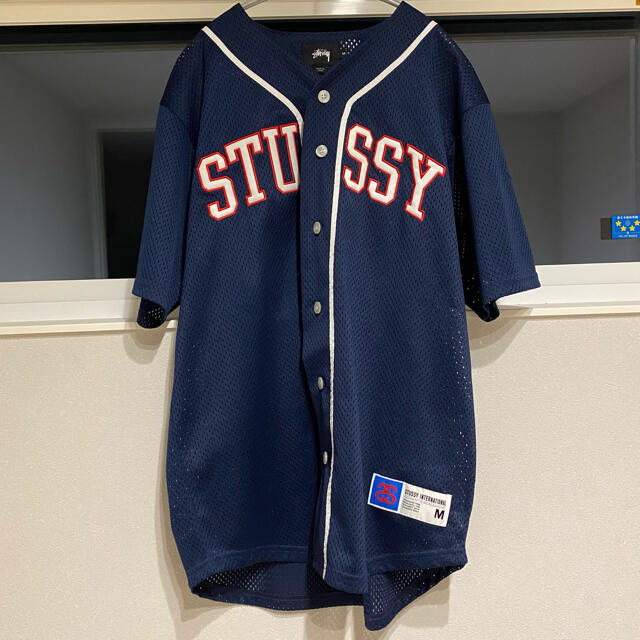 STUSSY(ステューシー)のstussy ベースボールシャツ　メッシュシャツ メンズのトップス(シャツ)の商品写真