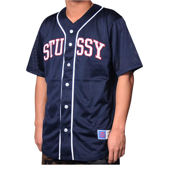 STUSSY - stussy ベースボールシャツ メッシュシャツの通販 by yoooh's ...