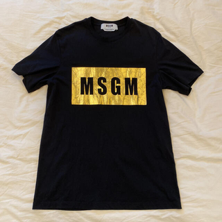 エムエスジイエム(MSGM)のMSGM 半袖Tシャツ ロゴTシャツ イタリア ブラック メンズ XS 2020(Tシャツ/カットソー(半袖/袖なし))