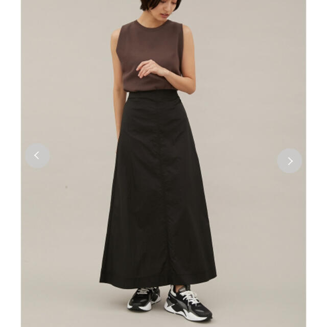 emmi atelier(エミアトリエ)の【emmi atelier】pocketableスカート　ブラック レディースのスカート(ロングスカート)の商品写真