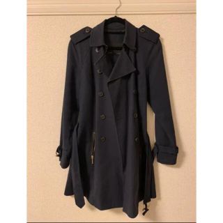 ザラ(ZARA)のZARA TRENCH COAT(NAVY) ザラ トレンチコート(トレンチコート)