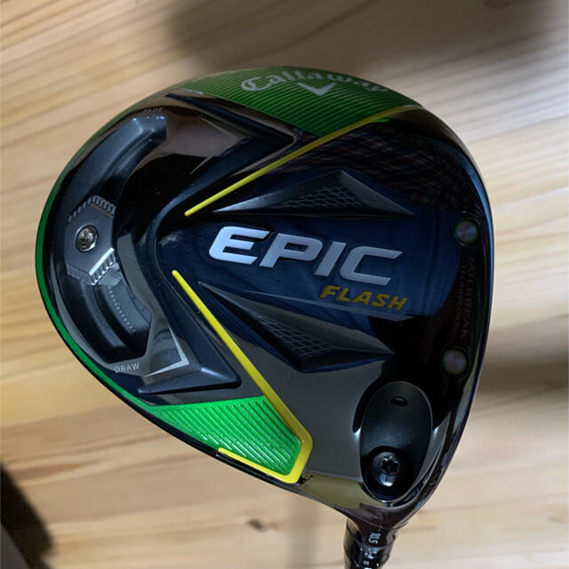 Callaway Golf(キャロウェイゴルフ)の美品 EPIC FLASH 純正スピーダー (S) 10.5° ヘッドカバー付 スポーツ/アウトドアのゴルフ(クラブ)の商品写真