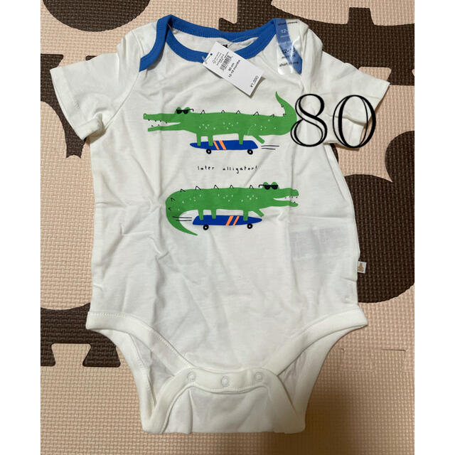 babyGAP(ベビーギャップ)のmidorin様専用ベビーギャップ　半袖ロンパース  サイズ80  新品 キッズ/ベビー/マタニティのベビー服(~85cm)(ロンパース)の商品写真