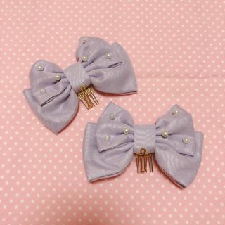 アンジェリックプリティー(Angelic Pretty)のAngelic Pretty オーガンジークロスコーム(バレッタ/ヘアクリップ)