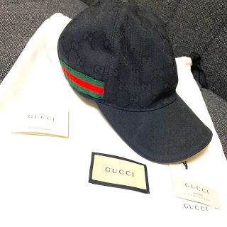 グッチ(Gucci)のGUCCI キャップ ブラック(キャップ)