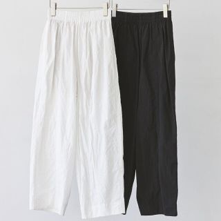 トゥデイフル(TODAYFUL)の★新品未使用★ TODAYFUL Washed Wide Pants 38 黒(カジュアルパンツ)