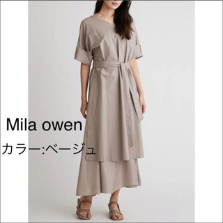 ミラオーウェン(Mila Owen)のMila owen   デザインスリーブレイヤードワンピース(ロングワンピース/マキシワンピース)