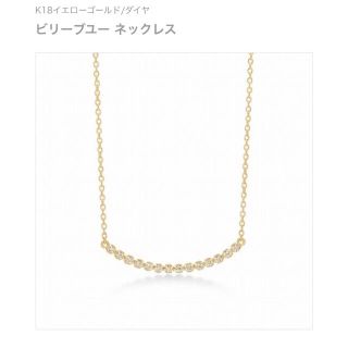 アーカー(AHKAH)のAhkah ダイヤモンド ロング ネックレス ビリーブユー L(ネックレス)