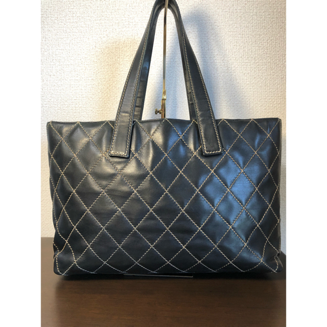 シャネルCHANELトートバッグワイルドステッチショルダーキルティング