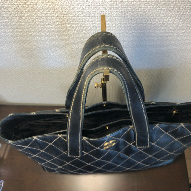 シャネルCHANELトートバッグワイルドステッチショルダーキルティング